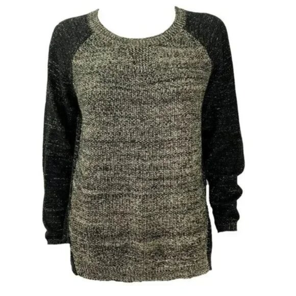 Kenneth Cole Sweater Black Gold Metallic M - Picture 4 of 11
